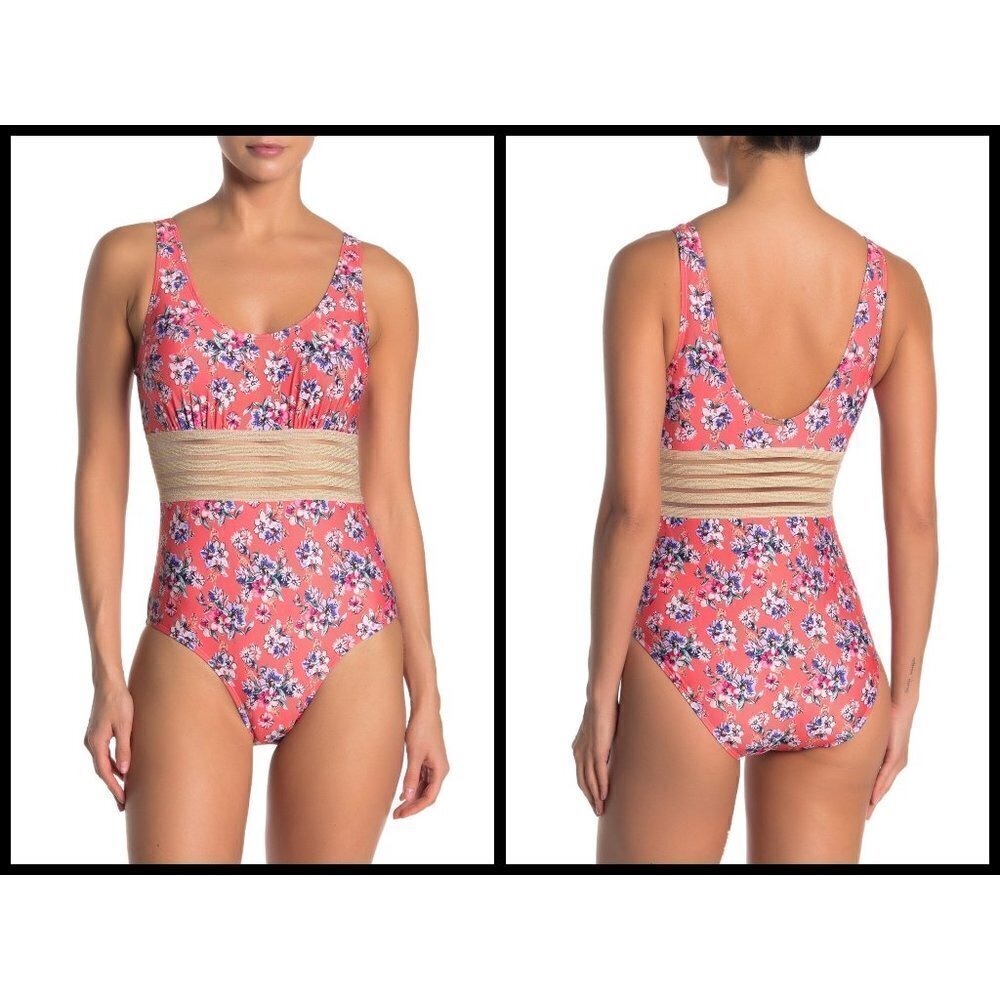 💕NICOLE MILLER💕 One Piece Swimsuit Trim Torso